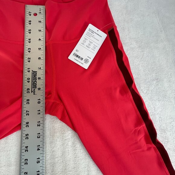 Athleta Elation High Rise Colorblock 7/8 Tight Leggings Red Medium Yoga New $99 - Picture 5 of 8